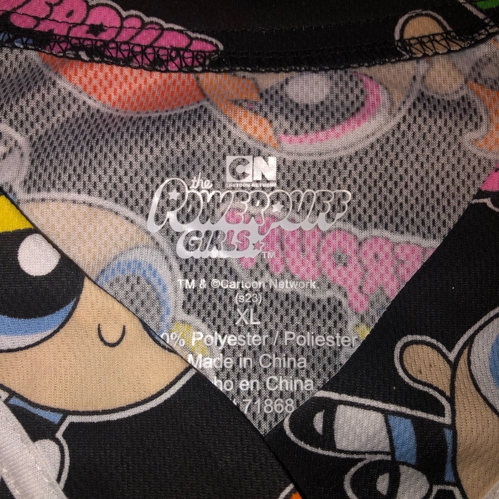 The Powerpuff Girls Baseball Jersey Women's Button Shirt Black - Picture 4 of 4